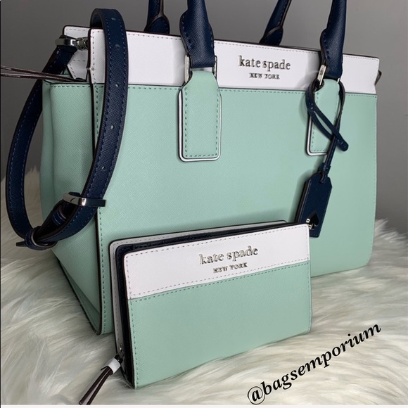 Kate Spade Leather Satchel Crossbody / Wallet Set - Picture 2 of 14